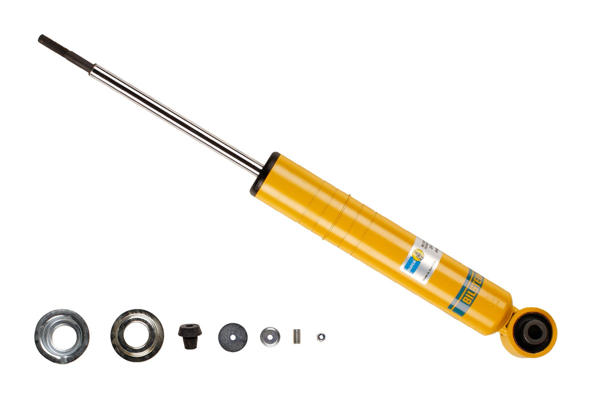 Bilstein B6 rear shock absorber for BMW E3 2500 3.3L, showing the durable shock absorber with mounting components.