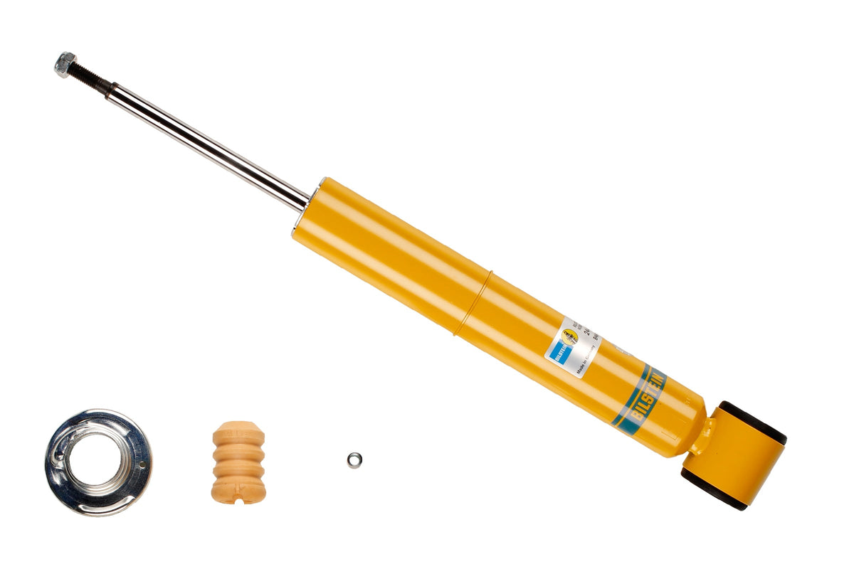 Bilstein B8 rear shock absorber for Audi 100, Audi 200, and Audi A6, showing the shock with mounting components.