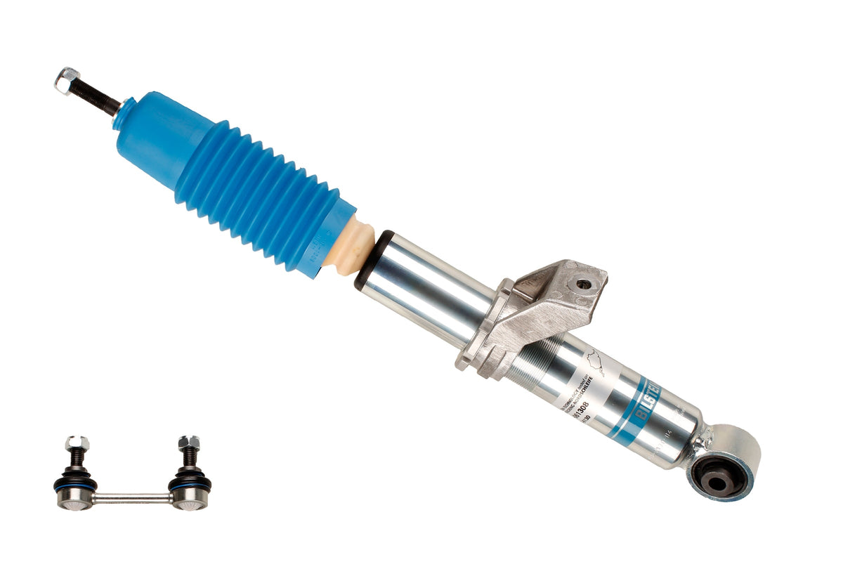 Bilstein B6 rear shock absorber for Porsche 911 993 model, showing the black metal body and mounting components.