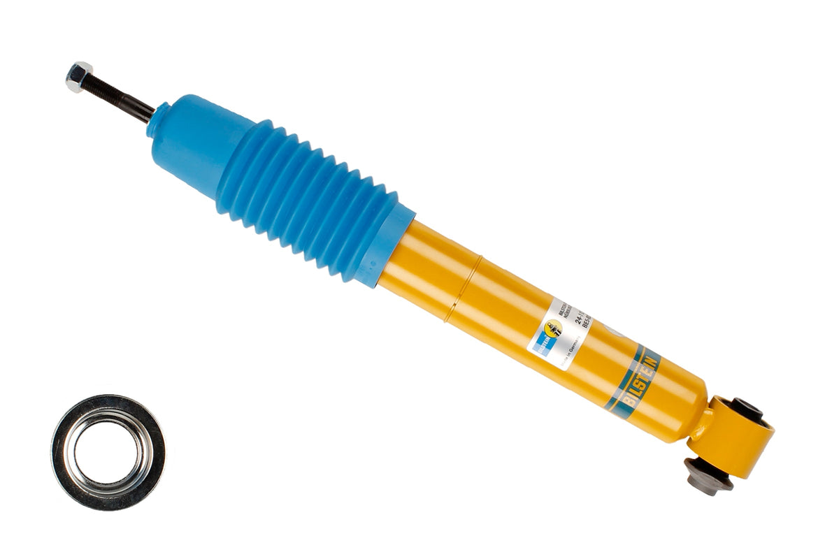 Bilstein B6 shock absorber for BMW 6 E63, showing the durable metal body and mounting components of the shock absorber.
