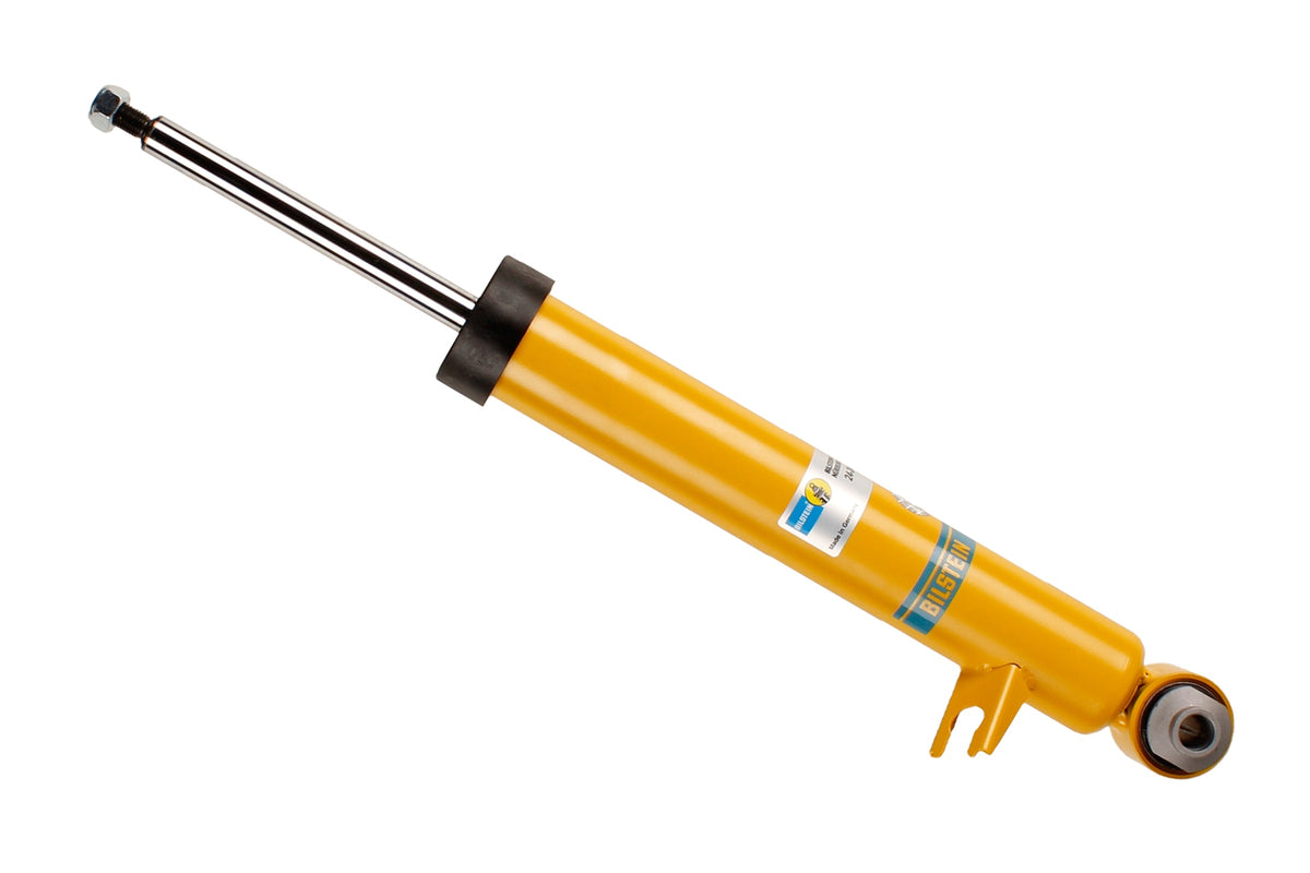 Bilstein B6 rear left shock absorber for BMW X5 F15, showing the durable shock absorber with mounting components.