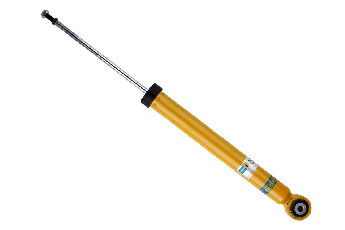 Bilstein B6 rear shock absorber for Audi A1 Sportback GB, showing the shock with mounting components and branding details.