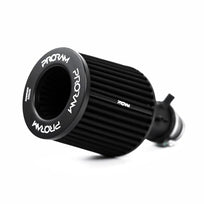 Ramair induction kit installed in a vehicle, showcasing the high-performance air intake system with branded components.