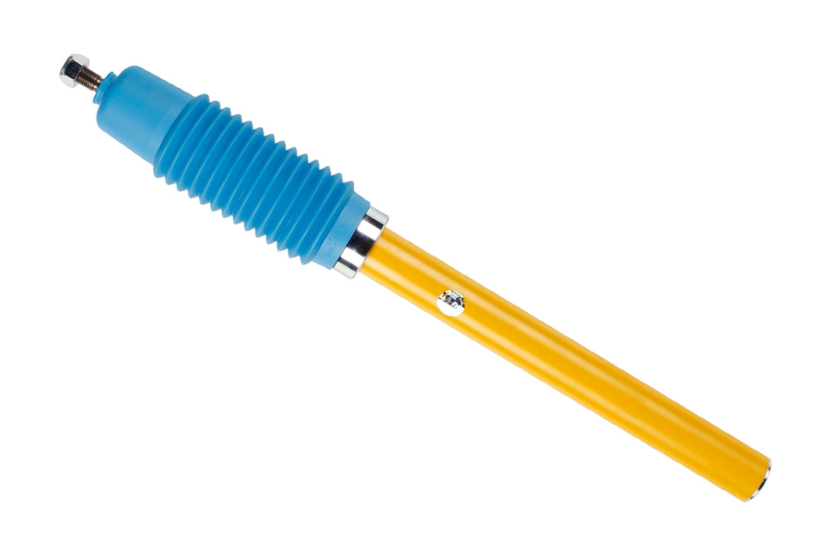 Bilstein B6 front shock absorber for Porsche 924 and 944, showing the durable metal body and mounting components.