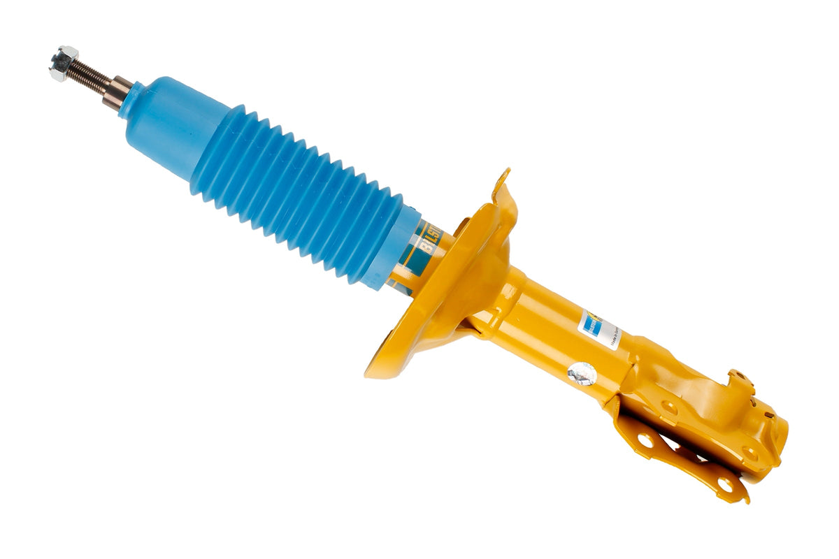 Bilstein B8 shock absorber for Volkswagen Golf II V, showing the durable metal body and mounting components.