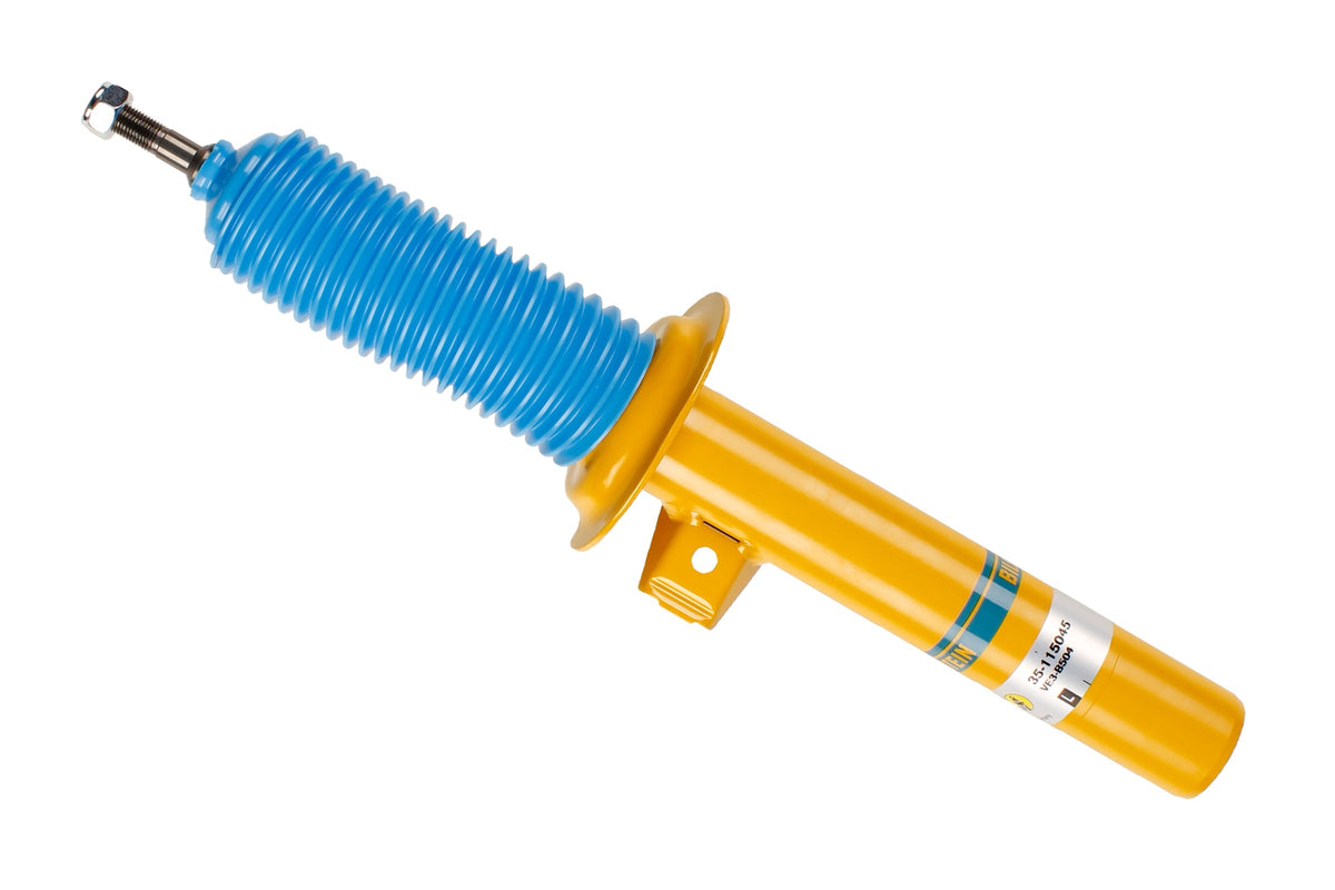 Bilstein B6 shock absorber for BMW 3 Series E46, front or rear suspension component, shown in the image.