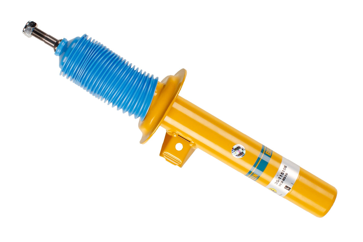 Bilstein B8 shock absorber for BMW 3 Series E46, showing a close-up of the durable suspension component.