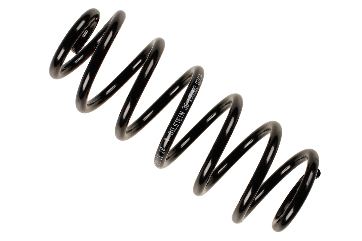 Bilstein B3 OE replacement coil spring for Audi TT 8N3 8N9, part number 36-195992, showing the metal spring coil.