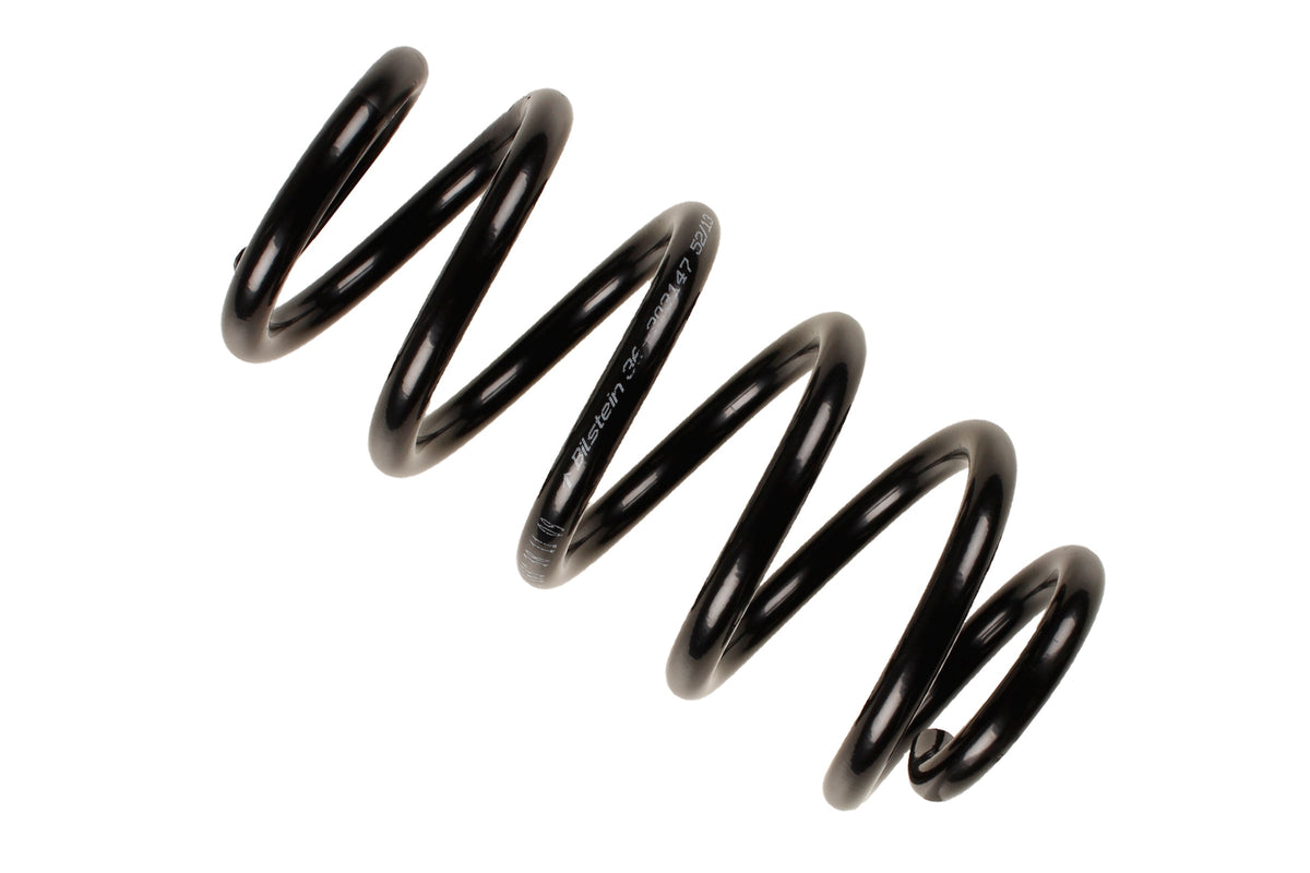 Bilstein B3 OE replacement coil spring for Audi A6 4F2 4F5, part number 36-203147, showing the spring's coils and metal finish.