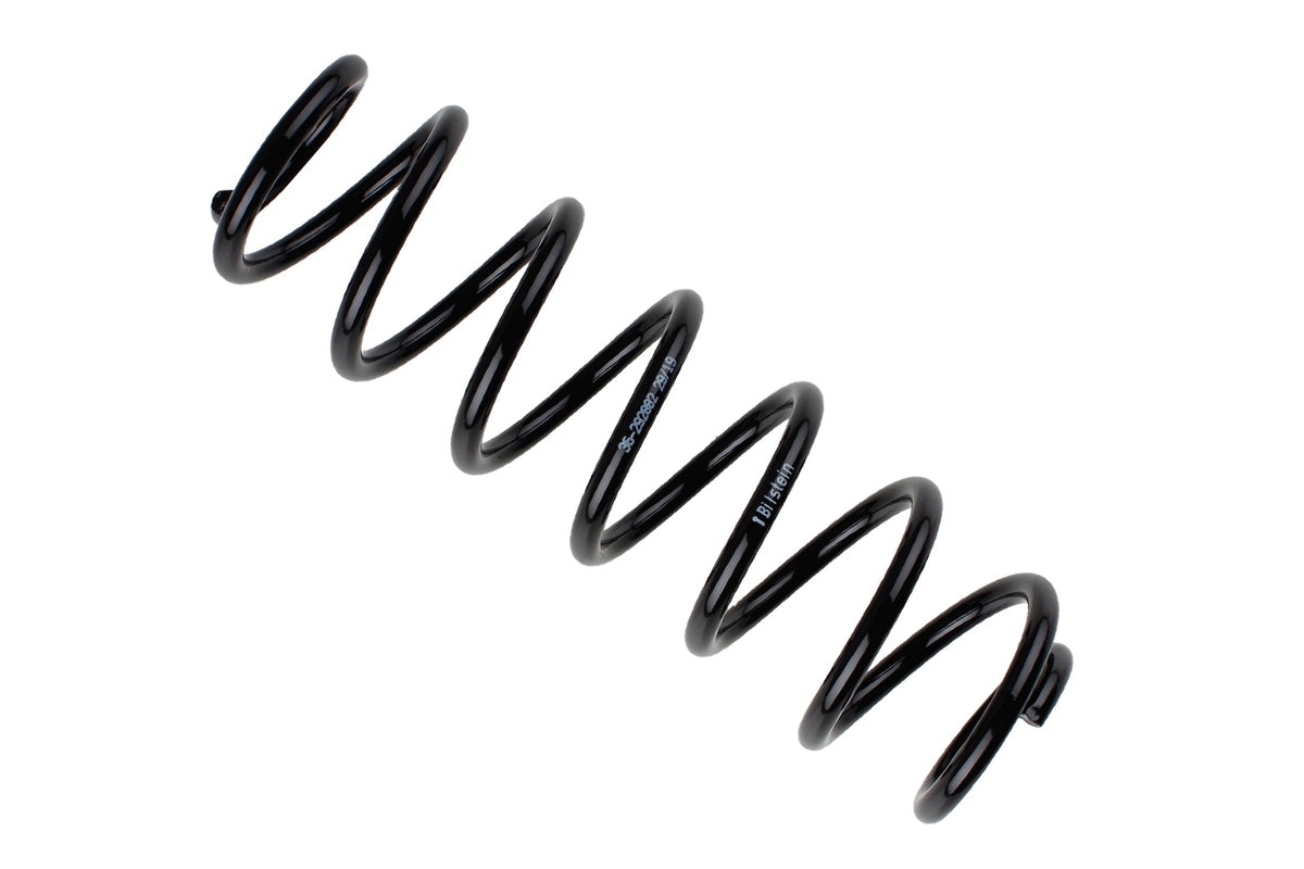 Bilstein B3 rear coil spring for Volkswagen Golf VII, showing the black coil spring with coil and metal components.