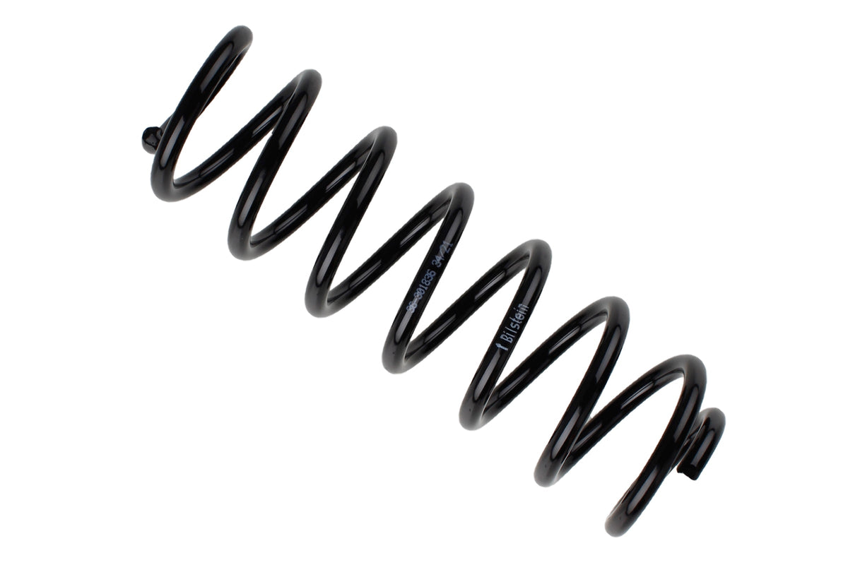 Bilstein B3 OE replacement coil springs for Audi A3 (8V), showing the new suspension springs in black with coil design.