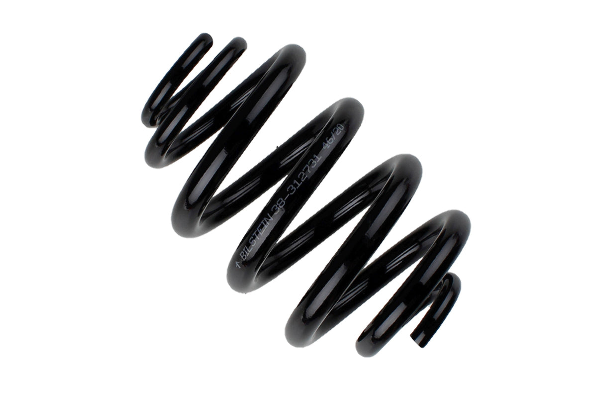 Bilstein B3 OE Replacement Coil Springs for Volkswagen T5, showing the new suspension springs in black, designed for vehicle suspension.