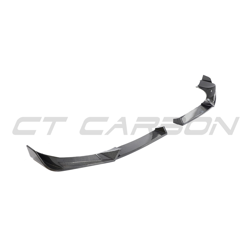 BMW X3/X4 G01/G02 LCI 2022+ CT Carbon fiber splitter, front aerodynamic split for enhanced sporty look and performance.