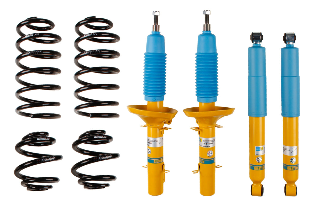 Bilstein B12 suspension kit for Audi TT Roadster 8N9, showing shock absorbers and suspension components in the kit.