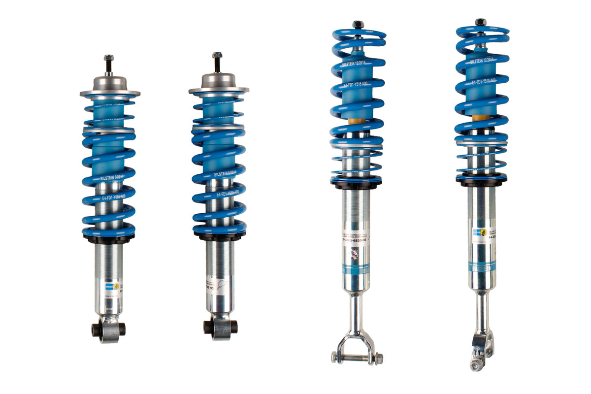 Bilstein B14 coilover suspension kit for Audi A6 and Volkswagen Passat 4WD, featuring adjustable shock absorbers and springs.