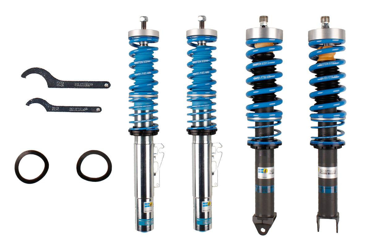 Bilstein B16 PSS9 coilover suspension kit for Porsche 997 with adjustable dampers and coil springs, model 48-115575.