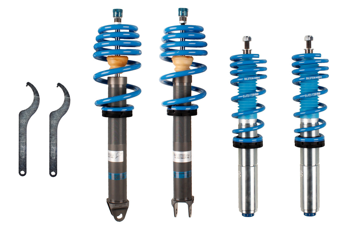 Bilstein B16 PSS10 coilover suspension kit for Porsche 991 C2, featuring adjustable shocks and performance upgrade components.