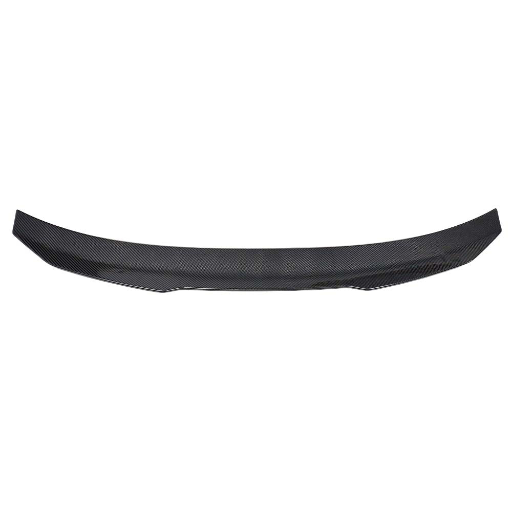 BMW G42 2 Series 2022+ dry carbon fibre rear spoiler by CT Carbon, showcasing its sleek aerodynamic design and textured finish.