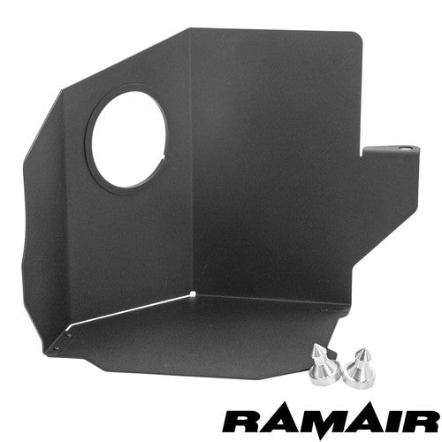 Ramair induction kit installed in a Ford Fiesta MK8 1.0 EcoBoost engine bay, showcasing the high-performance air intake system.