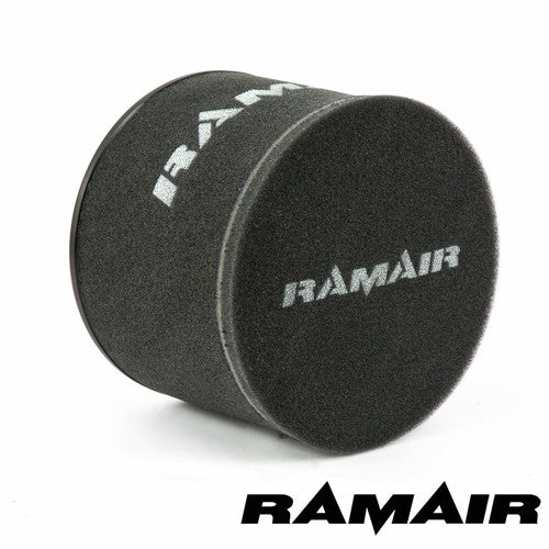 Ramair Performance Foam Air Filter and Heat Shield Induction Kit installed in a BMW E46 3 Series 330 Challenge engine bay.