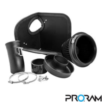 Ramair PRORAM air filter intake kit for F56 Mini Cooper 1.5T & Cooper S 2.0T, with rectangular MAF sensor in engine bay