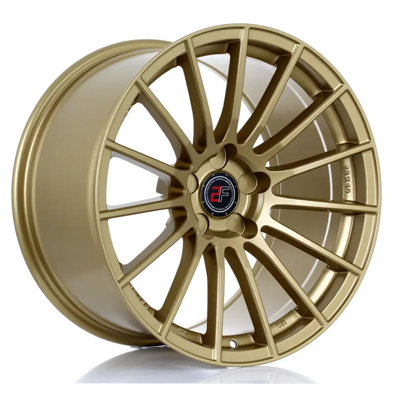 2Forge ZF1 semi-forged wheels with a sleek finish, displayed on a vehicle, showcasing their stylish and durable design.