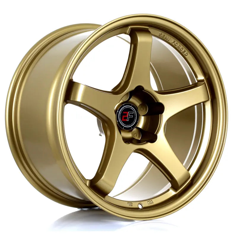 2Forge ZF7 semi-forged alloy wheels with a sleek finish, displayed in a close-up view highlighting their design and craftsmanship.