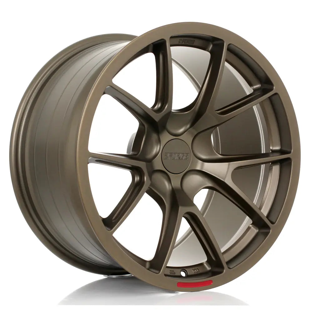 2Forge ZF9 semi-forged wheels with matte finish, showcasing stylish multi-spoke design for automotive customization.