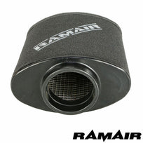 Ramair Abarth Fiat 500 1.4T & esseesse 595 air filter induction intake kit with high-performance filter and sleek design.