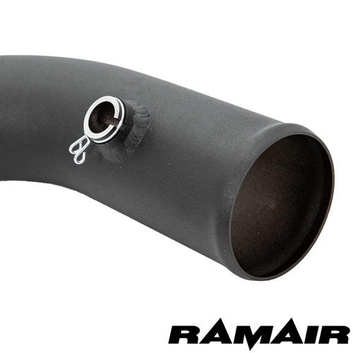 Ramair air filter induction intake kit installed in Ford Fiesta ST MK8 1.5 Ecoboost engine for improved airflow and performance.