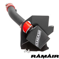 Ramair air filter induction intake kit installed in a Ford Fiesta ST MK8 1.5 Ecoboost engine bay, showcasing the high-performance filter.