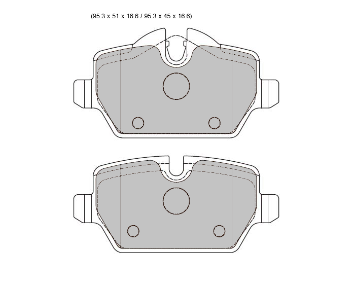 BMW 1 Series E87 PBS Prorace rear brake pads, model 8331PR, showing the black brake pad with metal backing and friction surface.