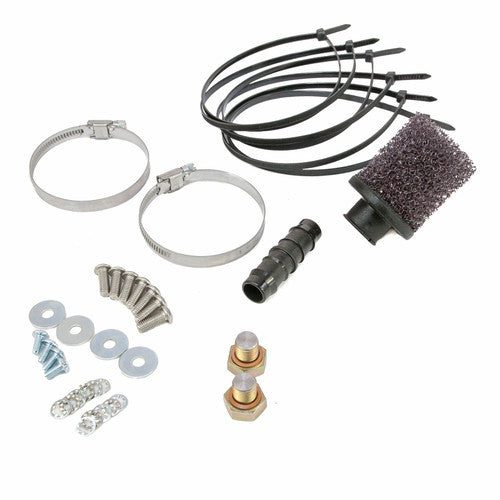 Ramair Triumph Bonneville & Thruxton air box removal induction kit installed on motorcycle engine, showcasing performance upgrade components