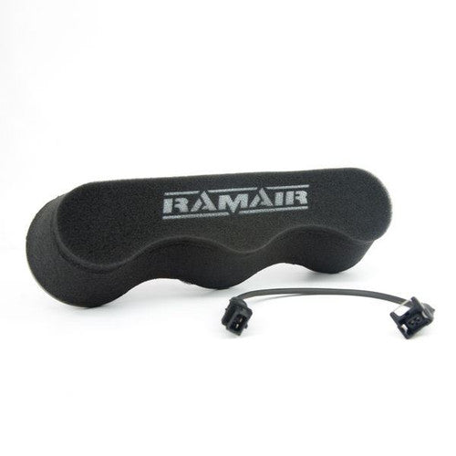 Ramair Triumph Rocket 3 air filter induction kit with high-performance filter and sleek design for improved airflow.