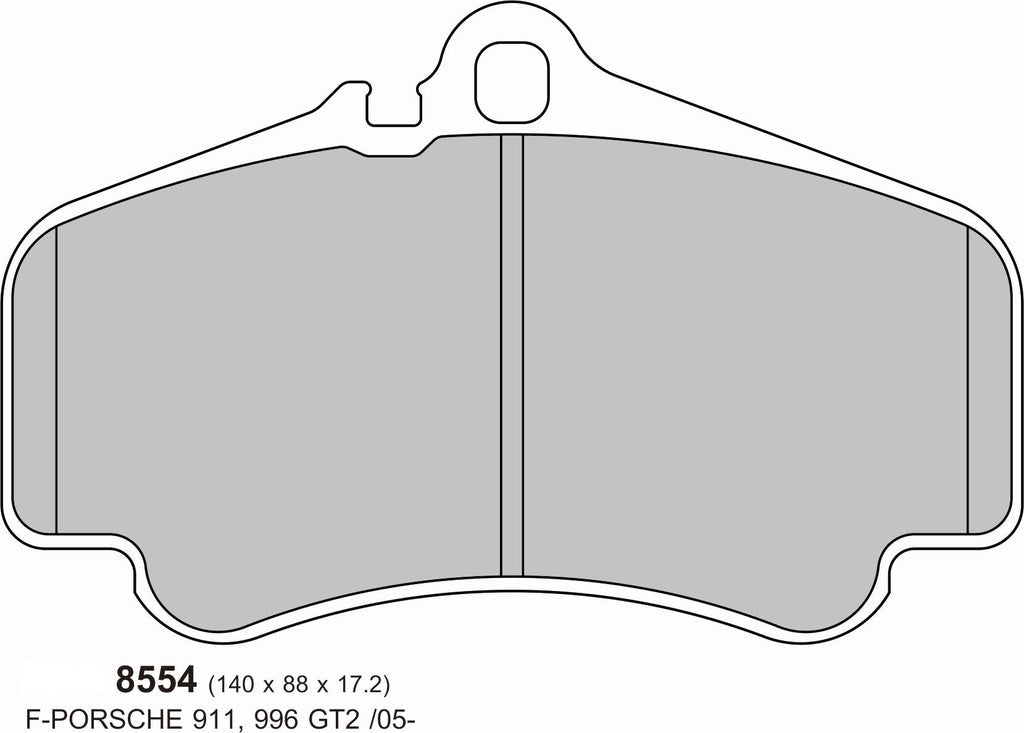 PBS Performance Brake Pads for Porsche 911 996 Carrera 4S 3.6S front, high-performance automotive brake pads.