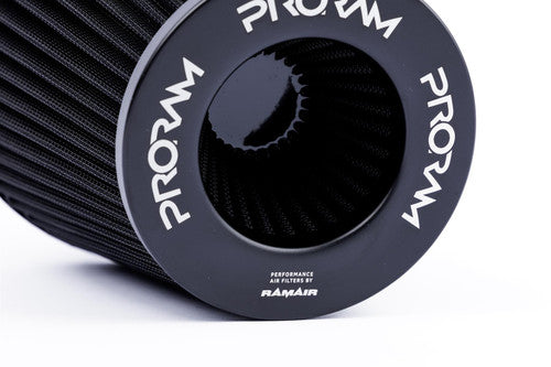 Ramair Proram induction kit for VW MK5 R32 with blue hoses, showcasing the high-performance air intake system.