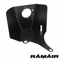 Ramair performance foam air filter and heat shield induction kit installed in a VW Polo GTI 1.8t engine bay