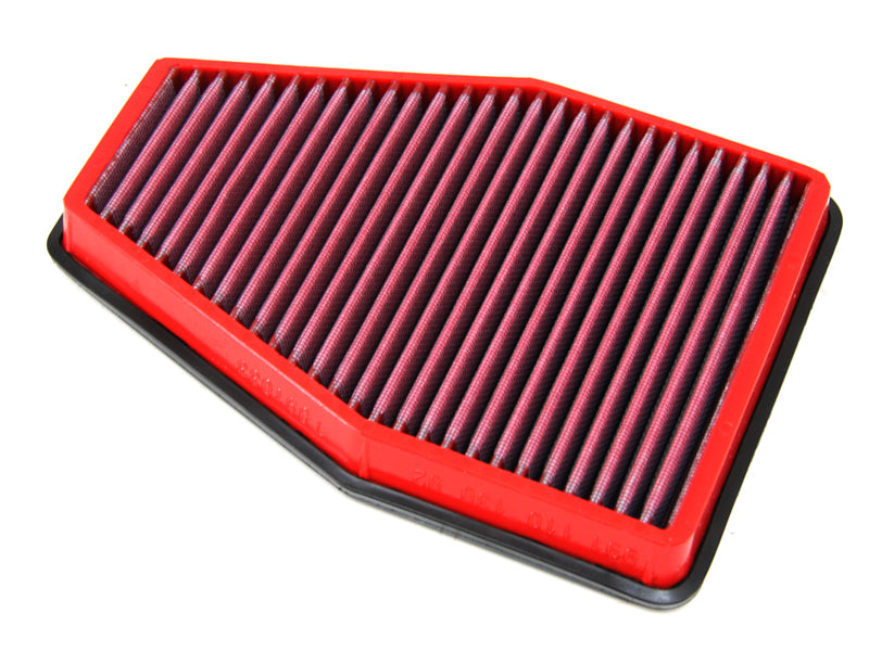 Genuine Porsche air filter for Porsche 991 GT3 RS, showing a clean, new replacement air filter with branded packaging.