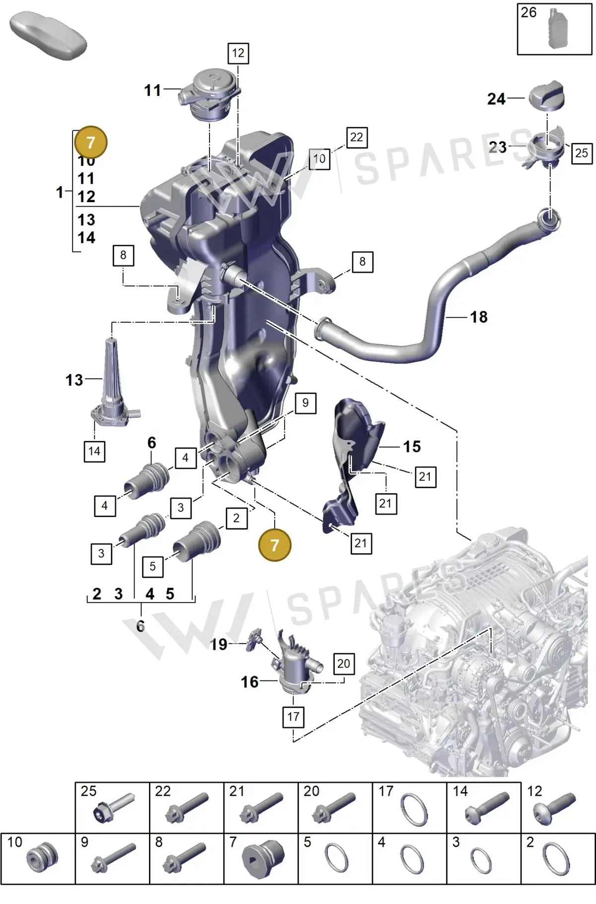 9GT115647B – manufacturer parts catalogue diagram for identification; only the listed part is supplied