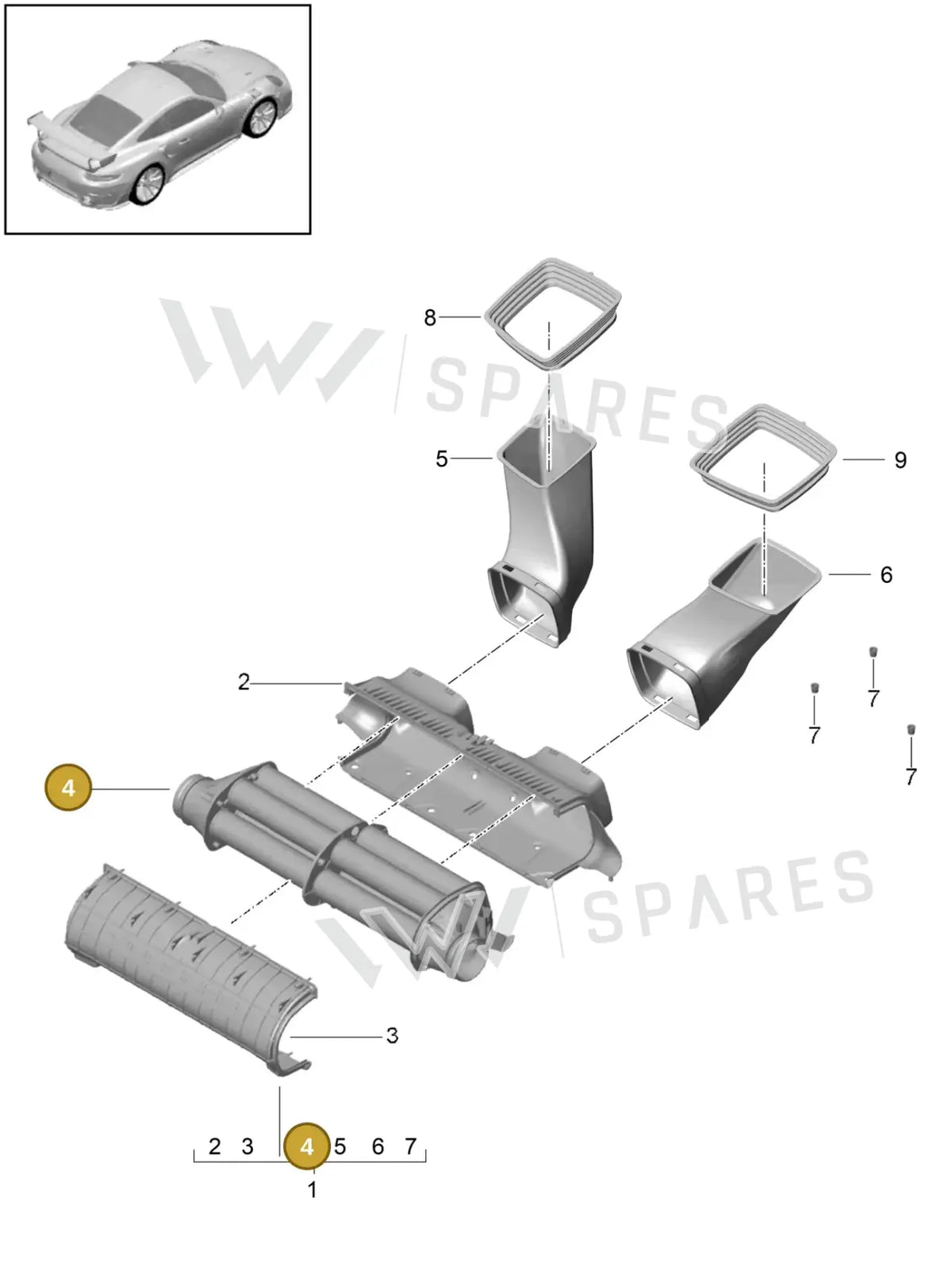 9P1129620A – manufacturer parts catalogue diagram for identification; only the listed part is supplied
