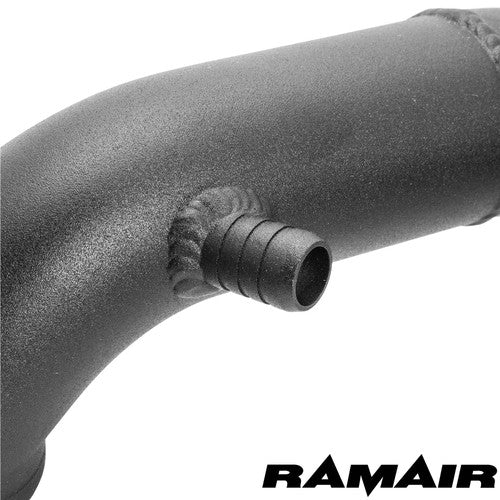 Ramair Peugeot 107 SR induction kit with performance foam air filter, showing the high-flow air filter and intake components.