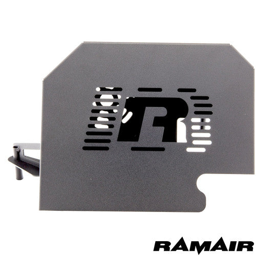 Ramair Ford Focus ST 225 blue induction kit with performance air filter and ECU holder, installed in engine bay.