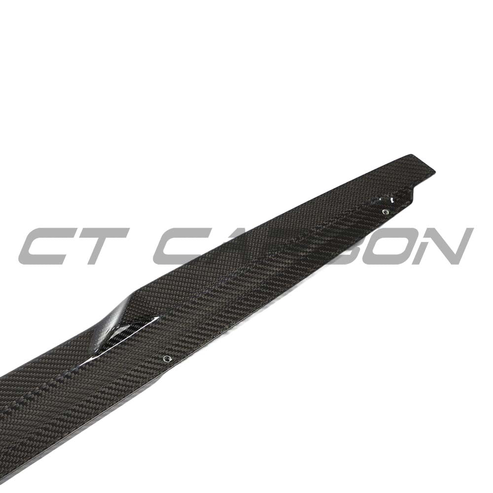 Audi A3/S3 8Y saloon full carbon fibre kit by CT Carbon, featuring side skirts with a sleek carbon fiber finish.