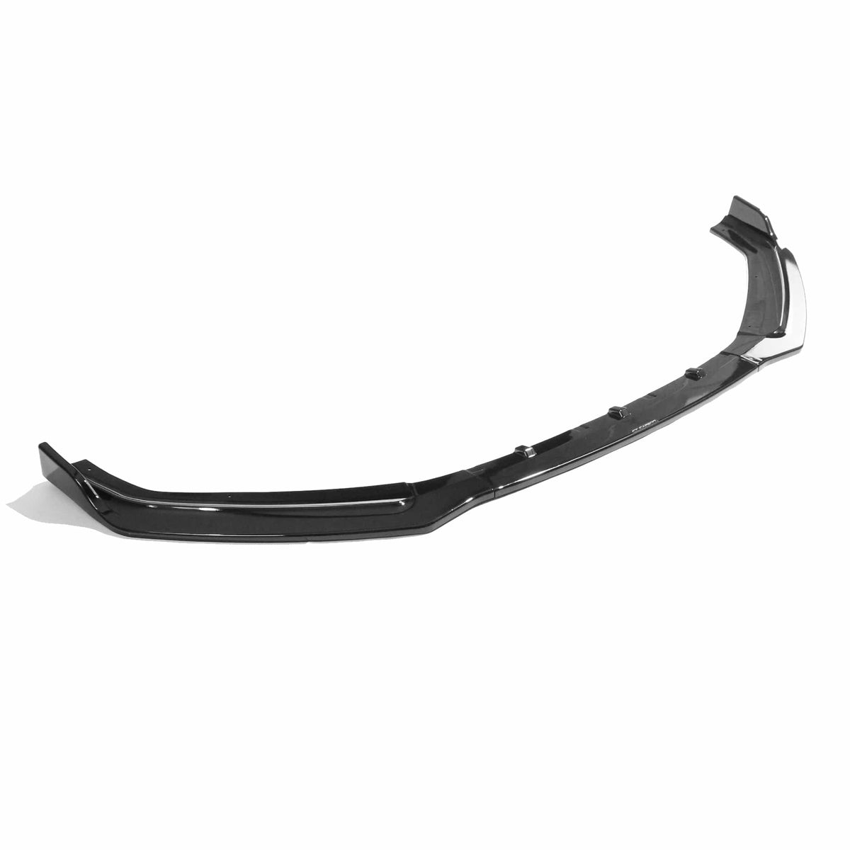 Black gloss splitter for Audi A5/S5 B9 (2016-2019) by CT Carbon, showcasing the sleek aerodynamic front splitter design.
