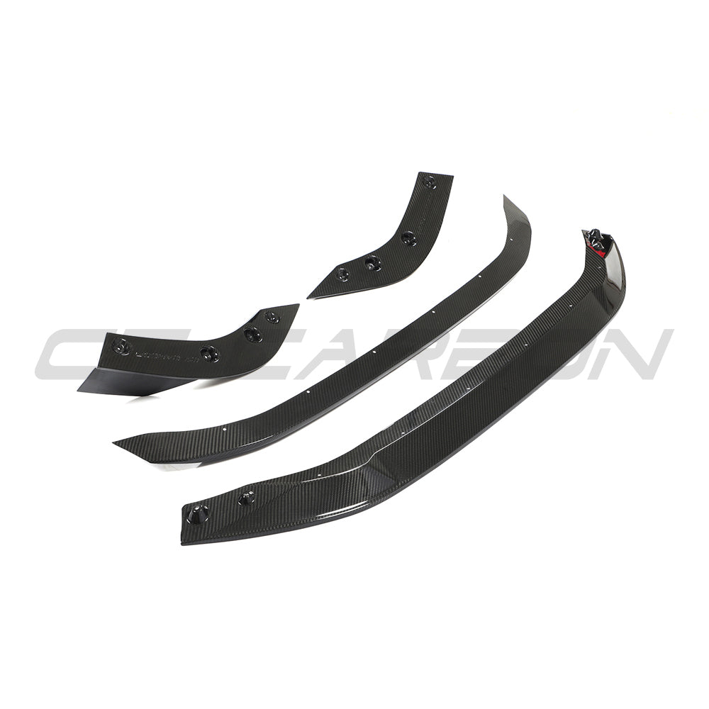 Audi RS3 8Y 2022-2024 saloon full carbon fibre kit by CT Carbon, showcasing sleek carbon fiber exterior parts.