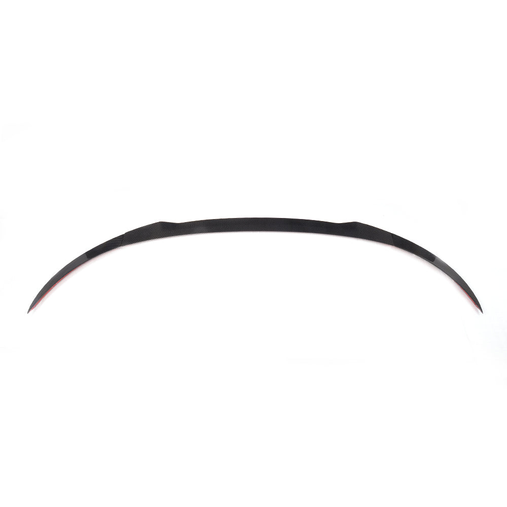 Audi TT/TTS MK3 Carbon Fibre Spoiler by CT Carbon, showcasing the sleek, lightweight V2 design on the car.