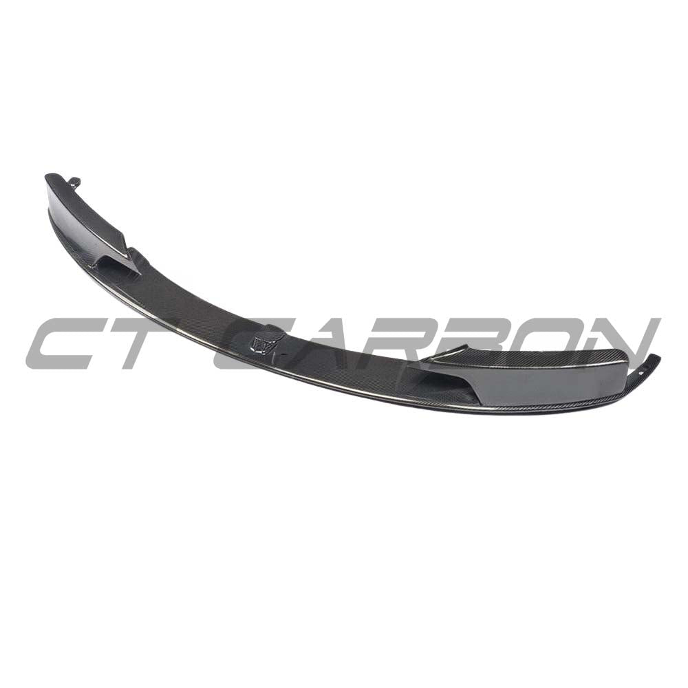 BMW F30 3 Series V12 full carbon fibre kit with splitter, featuring sleek, lightweight carbon fiber components on a 2011-2019 model.