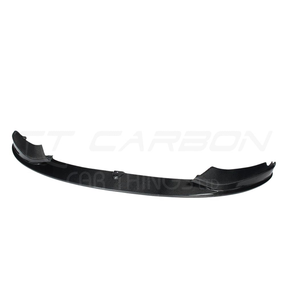 BMW F36 4 Series Coupe full carbon fiber kit with dual exhaust by CT Carbon, showcasing the sleek carbon fiber body components.