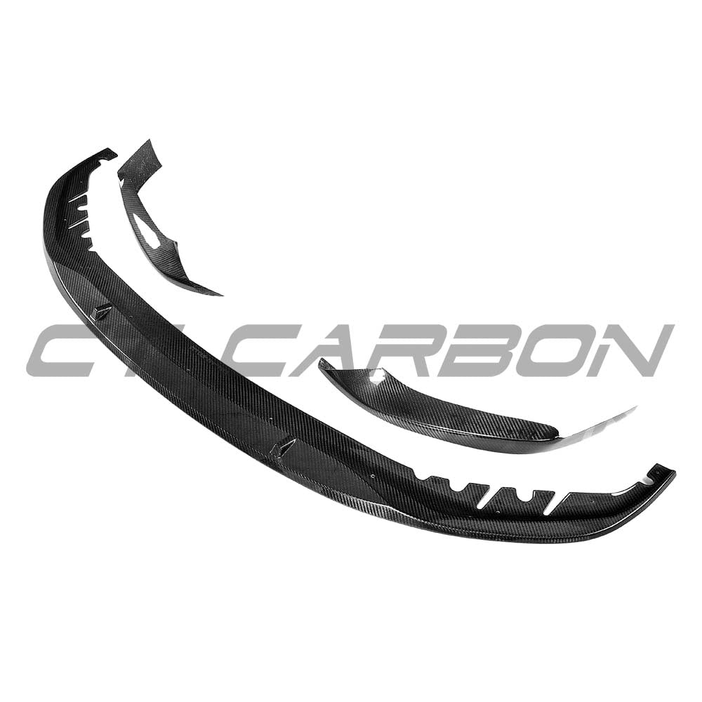 BMW G30 5 Series V8 carbon fibre kit by CT Carbon, featuring sporty splitter and M Sport style accents on the car.