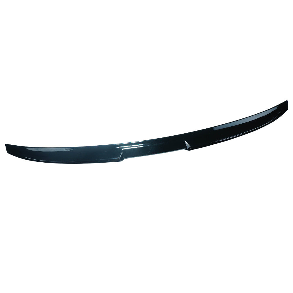 BMW G60 G68 2024+ 5 Series CT Carbon gloss black spoiler mounted on the rear of the vehicle, showcasing sleek aerodynamic design.